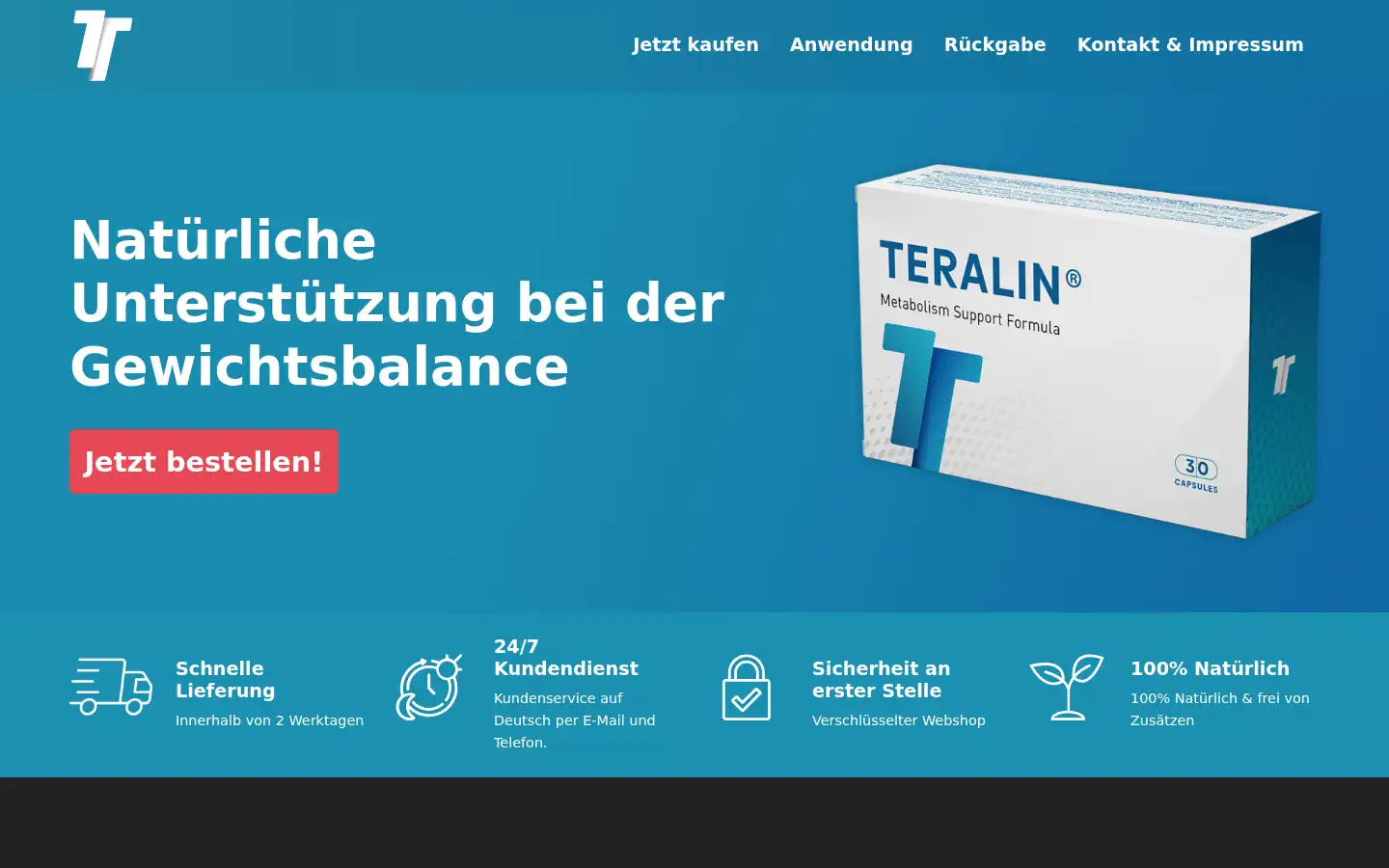 Screenshot of shop-teralin.com