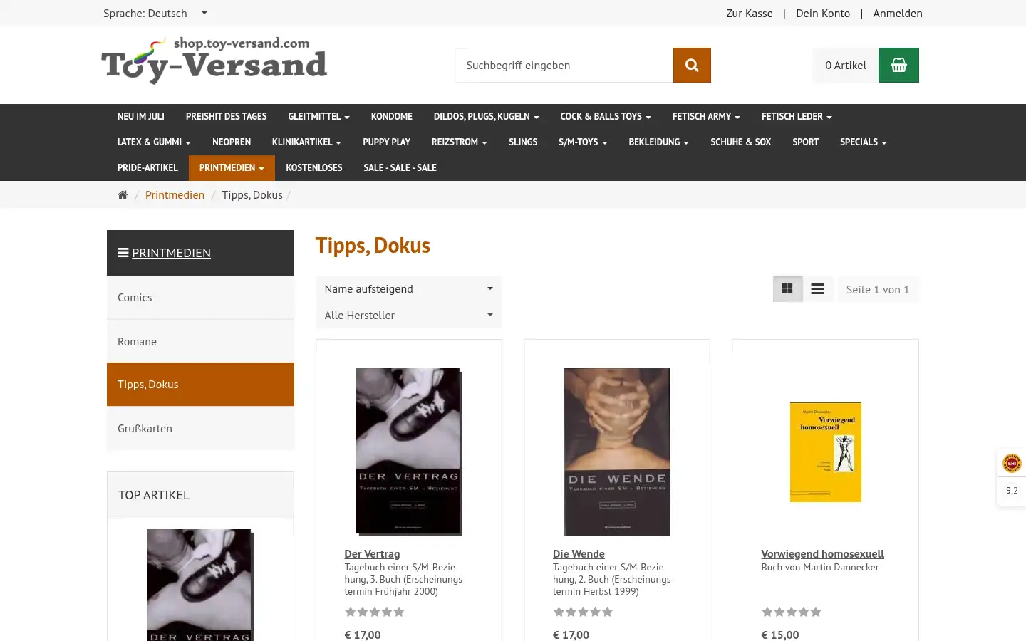 Screenshot of shop.toy-versand.com