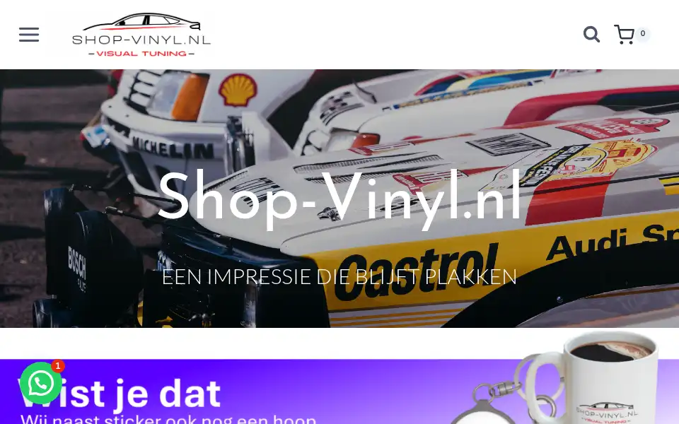Screenshot of shop-vinyl.nl