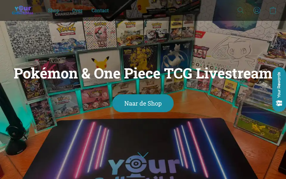 Screenshot of shop.yourcollectibles.nl