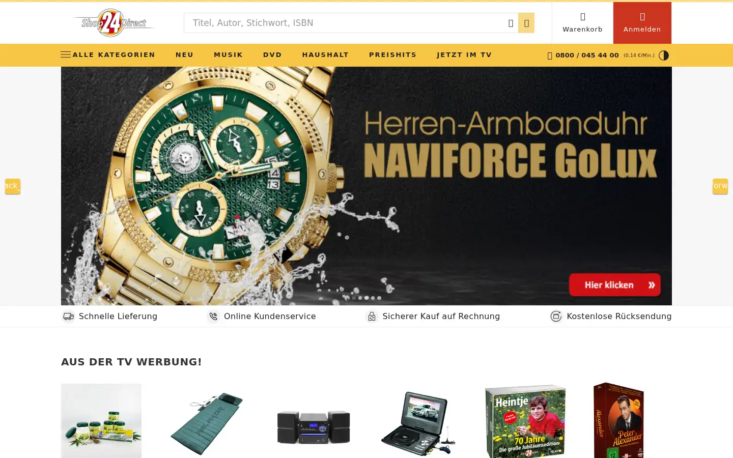 Screenshot of shop24direct.de