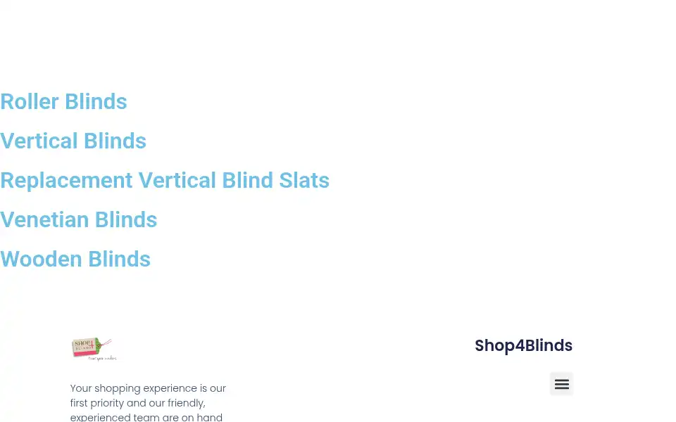 Screenshot of shop4blinds.co.uk