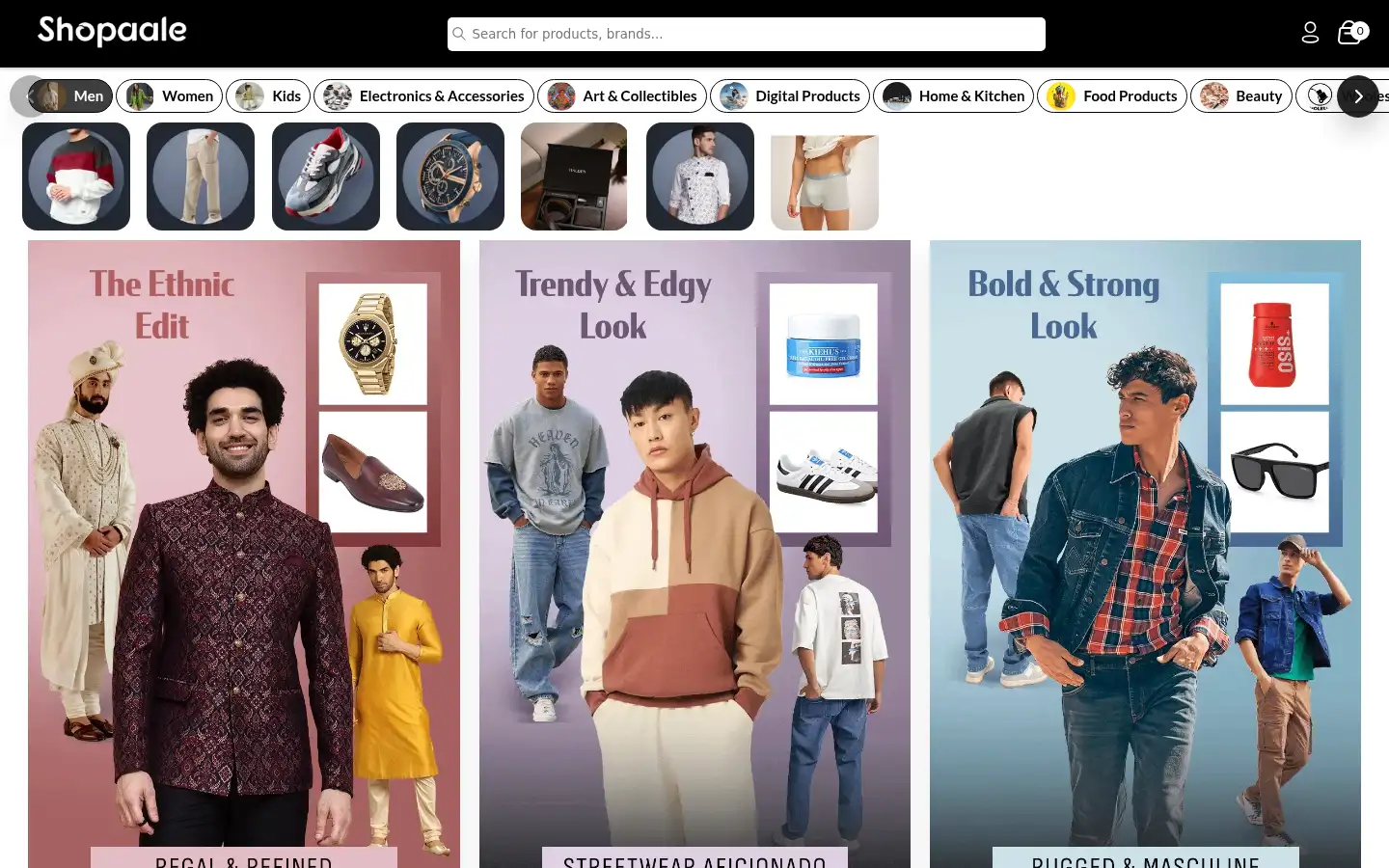 Screenshot of shopaale.com