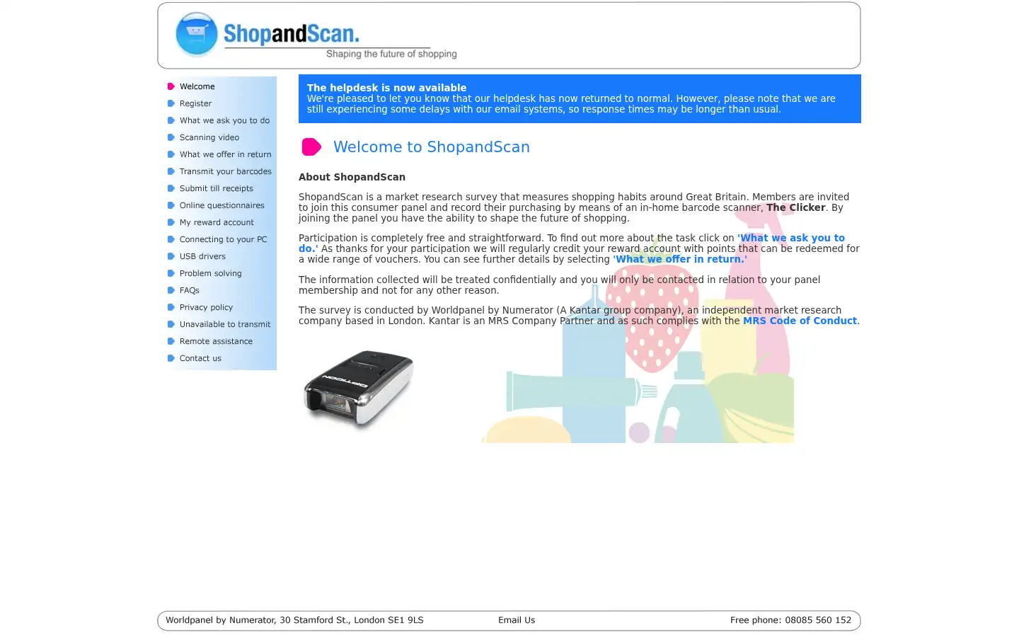 Screenshot of shopandscan.com