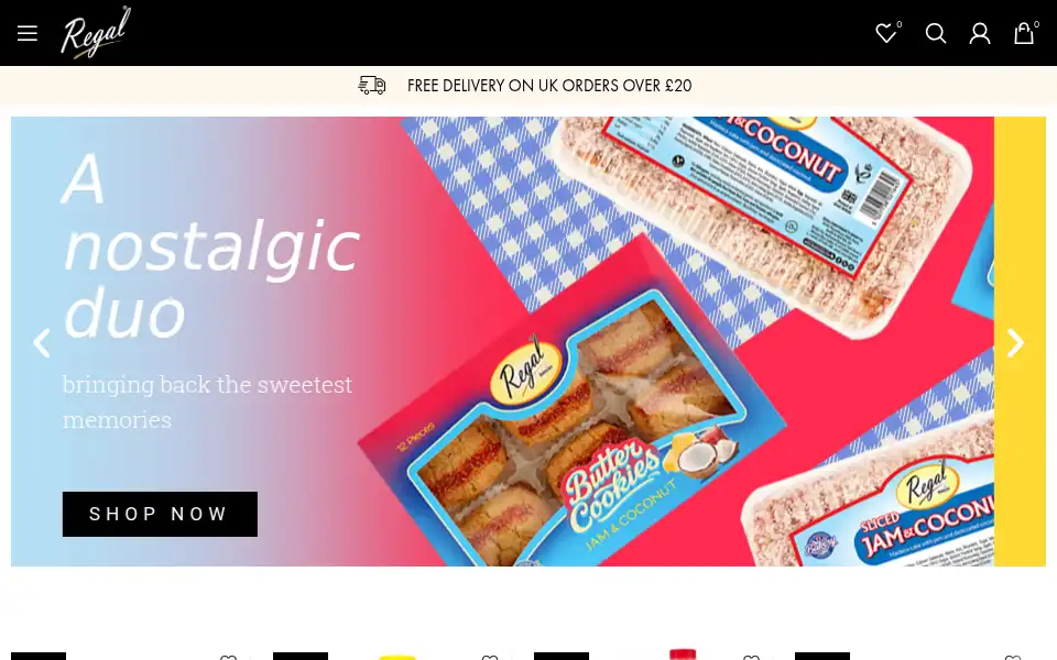 Screenshot of shopatregal.com