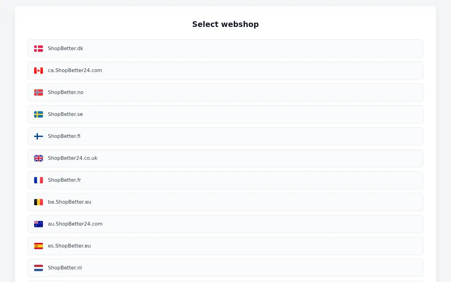 Screenshot of shopbetter.eu