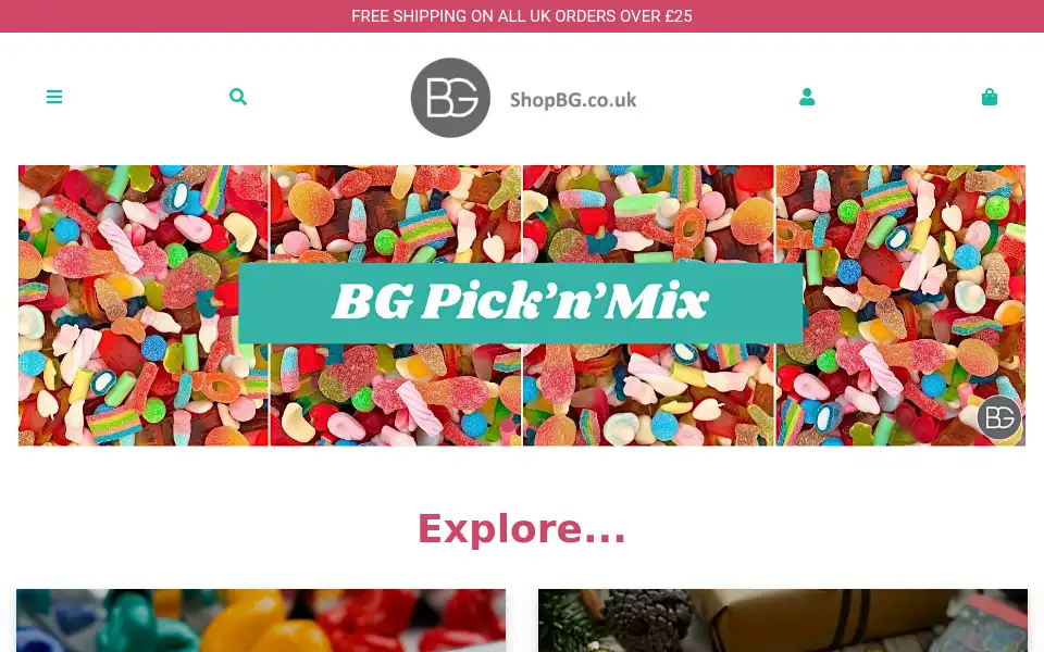 Screenshot of shopbg.co.uk