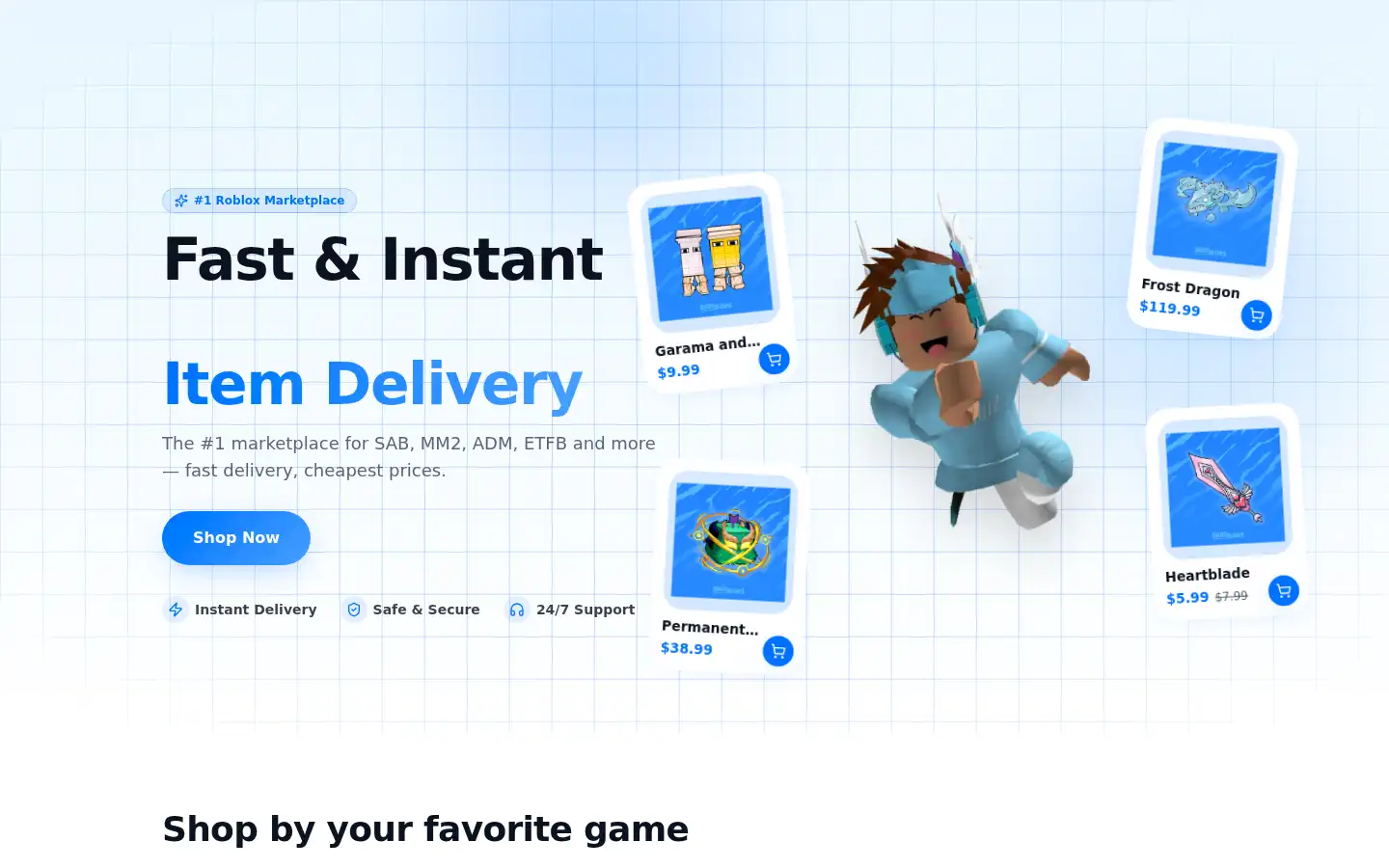 Screenshot of shopbloxs.com