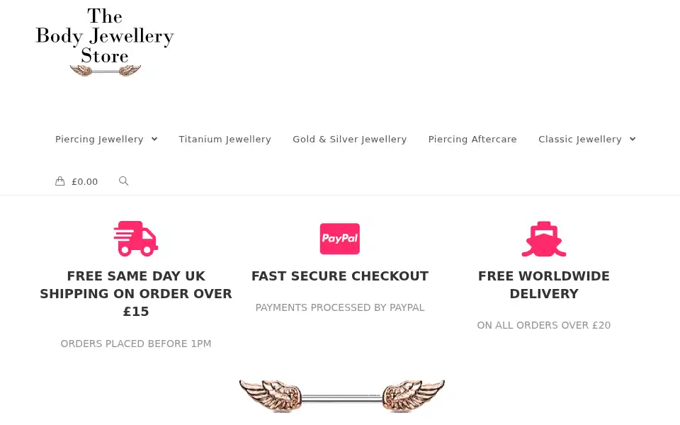 Screenshot of shopbodyjewellery.com