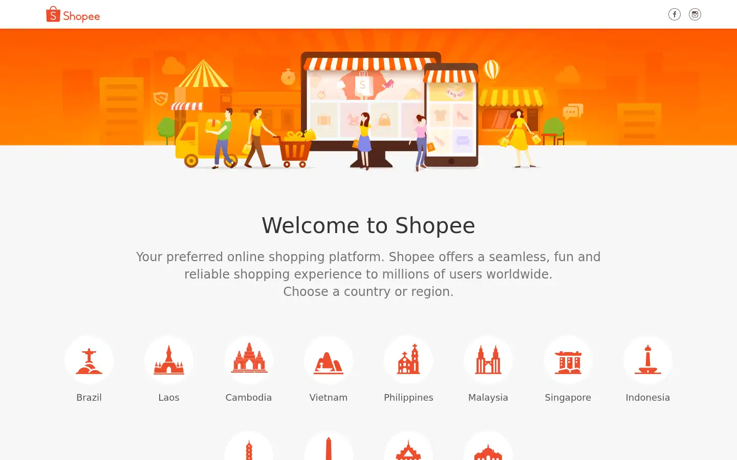 Screenshot of shopee.com
