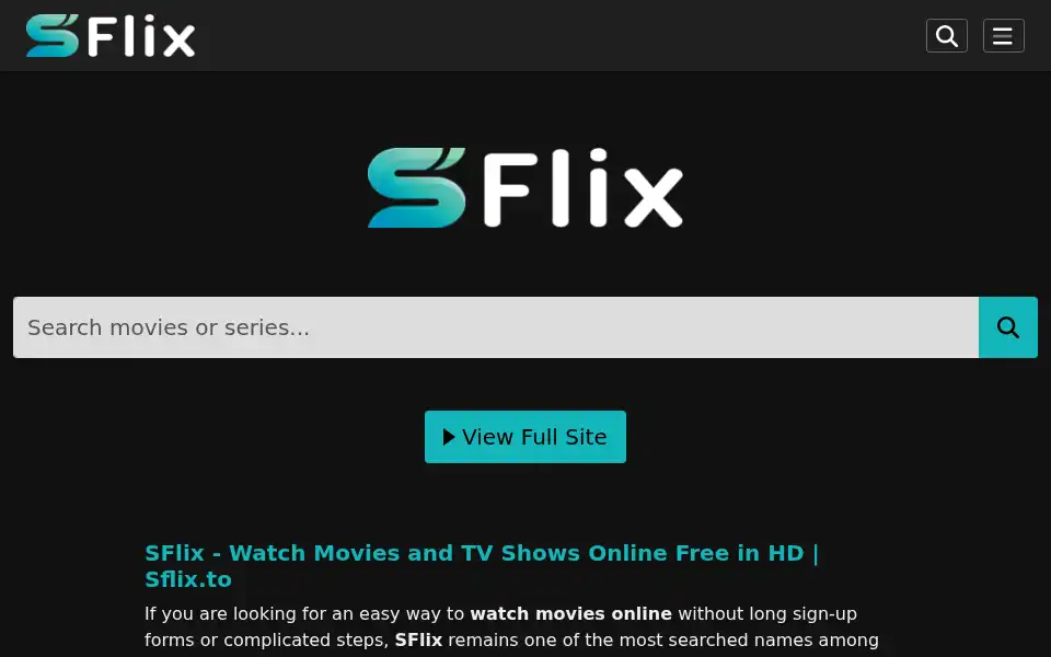 Screenshot of shopflix21.com