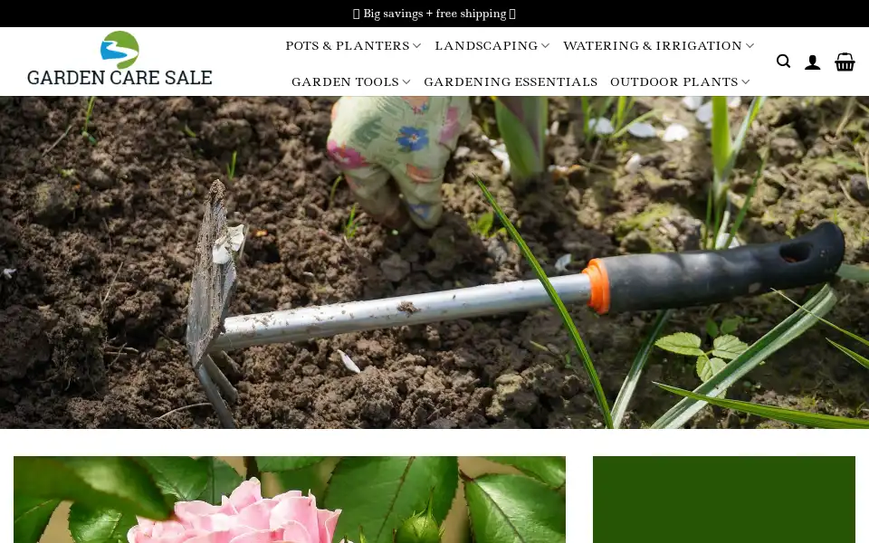 Screenshot of shopgardencares.com