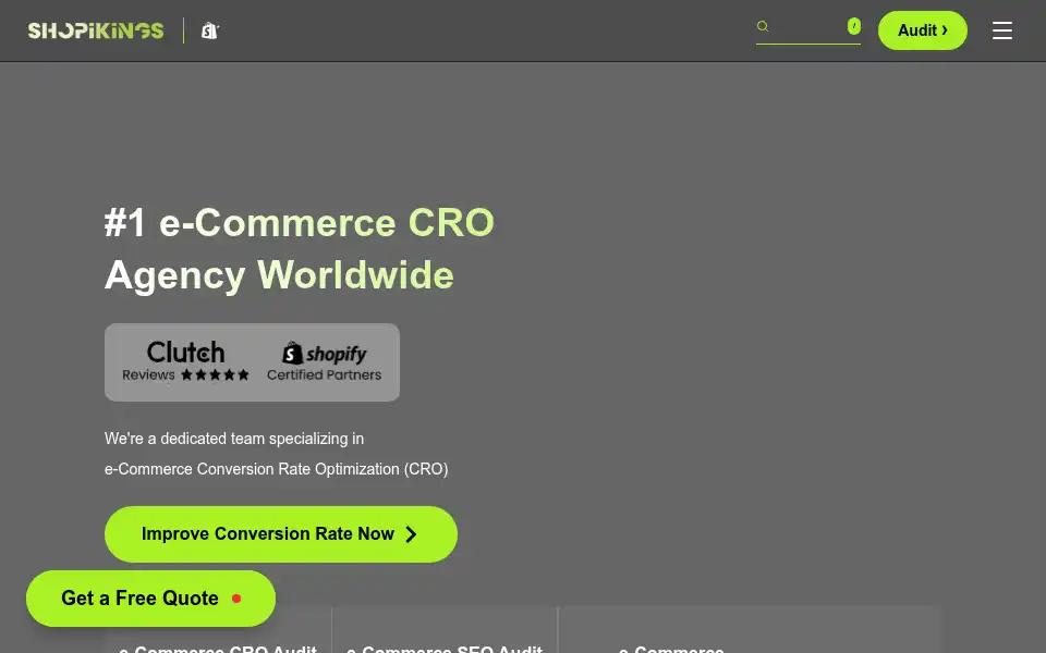 Screenshot of shopikings.com