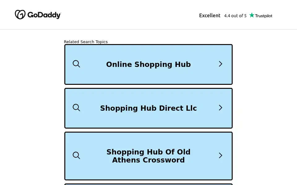 Screenshot of shopinghub.in