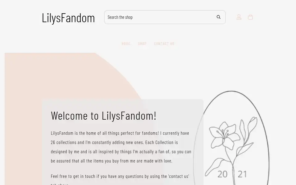 Screenshot of shoplilysfandom.co.uk