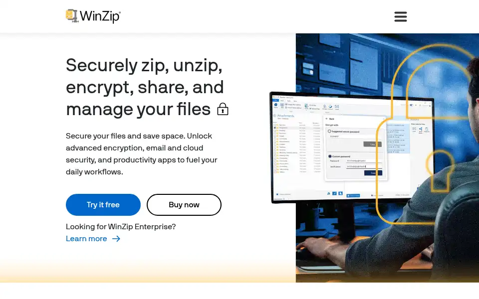Screenshot of shopm.winzip.com