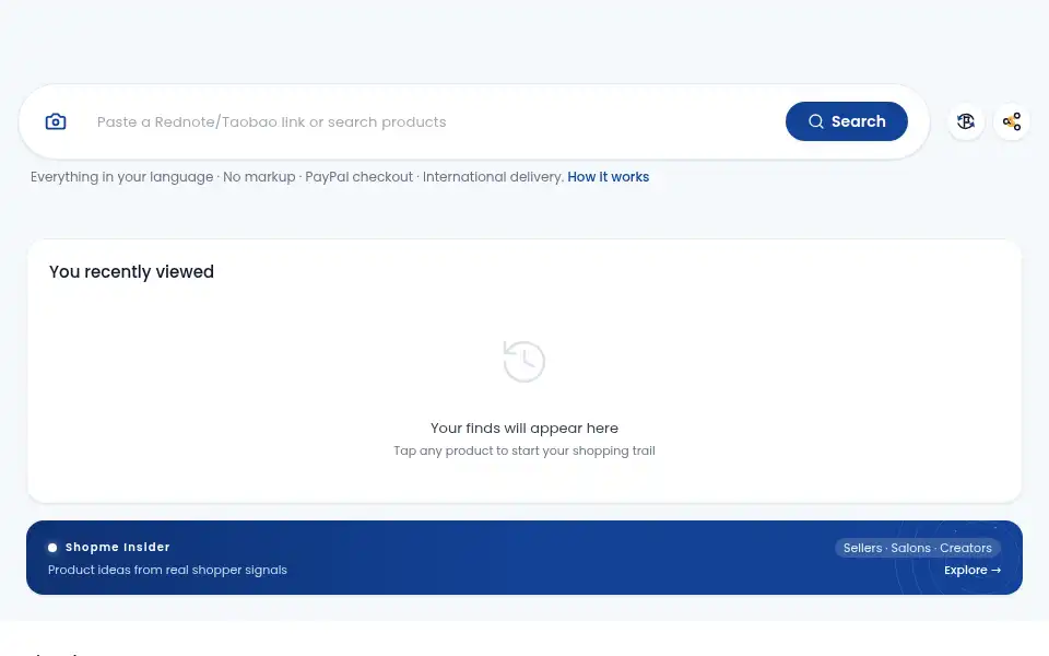 Screenshot of shopmeagent.com