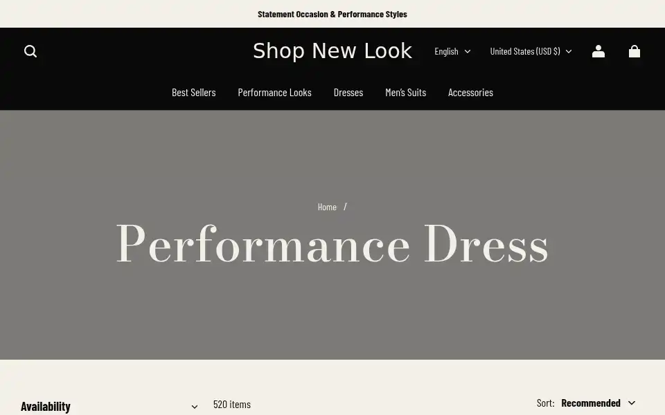 Screenshot of shopnewlook.com