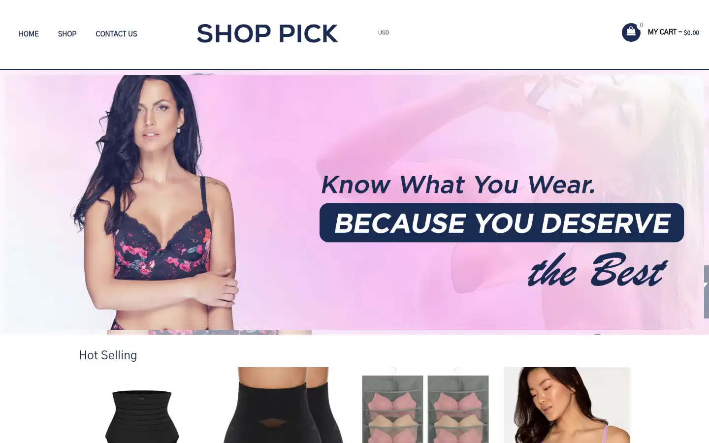 Screenshot of shoppick.co