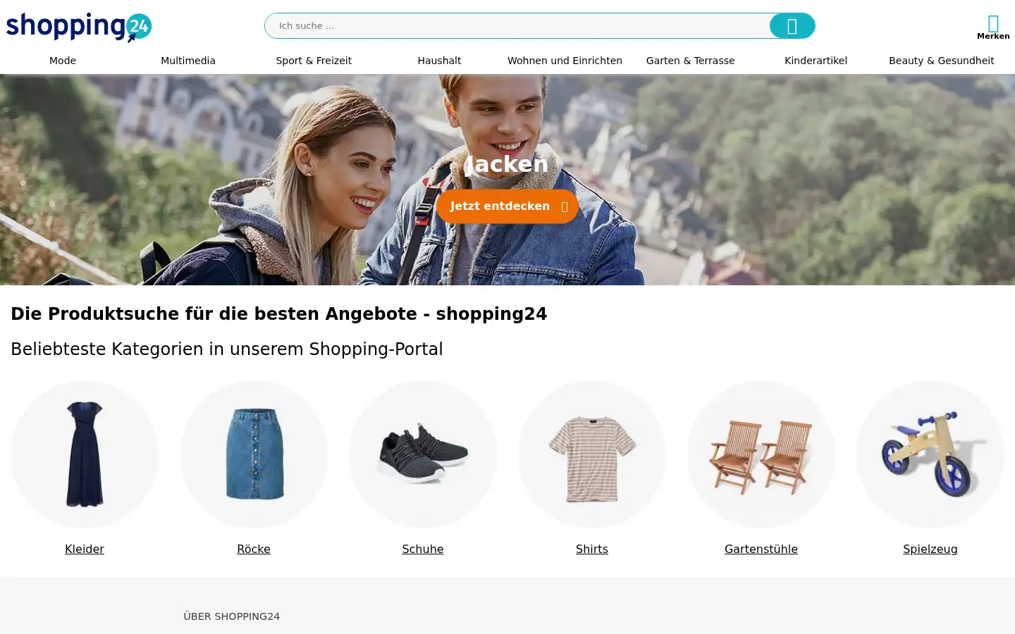 Screenshot of shopping24.de