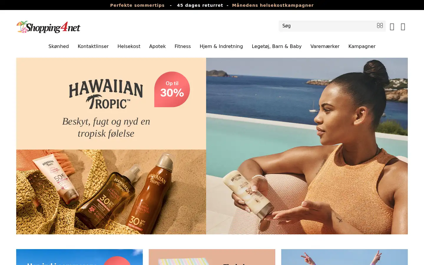 Screenshot of shopping4net.dk