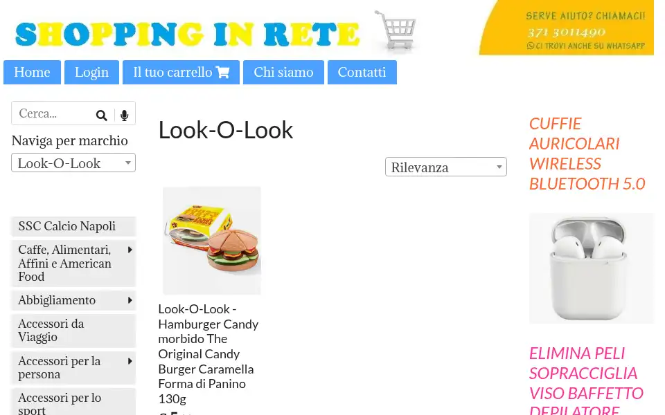 Screenshot of shoppinginrete24.it
