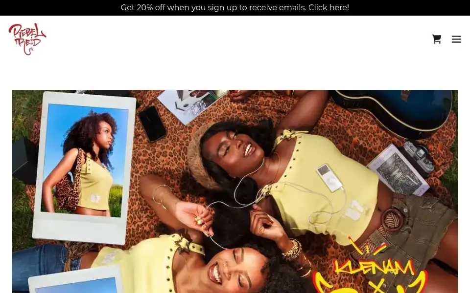 Screenshot of shoprebelreid.com