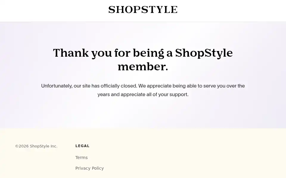 Screenshot of shopstyle.co.uk