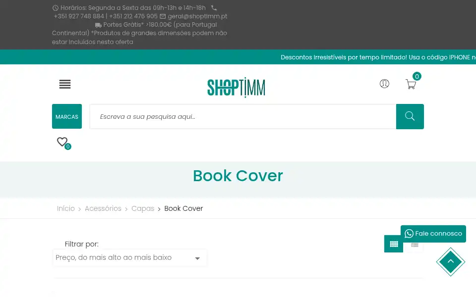 Screenshot of shoptimm.pt