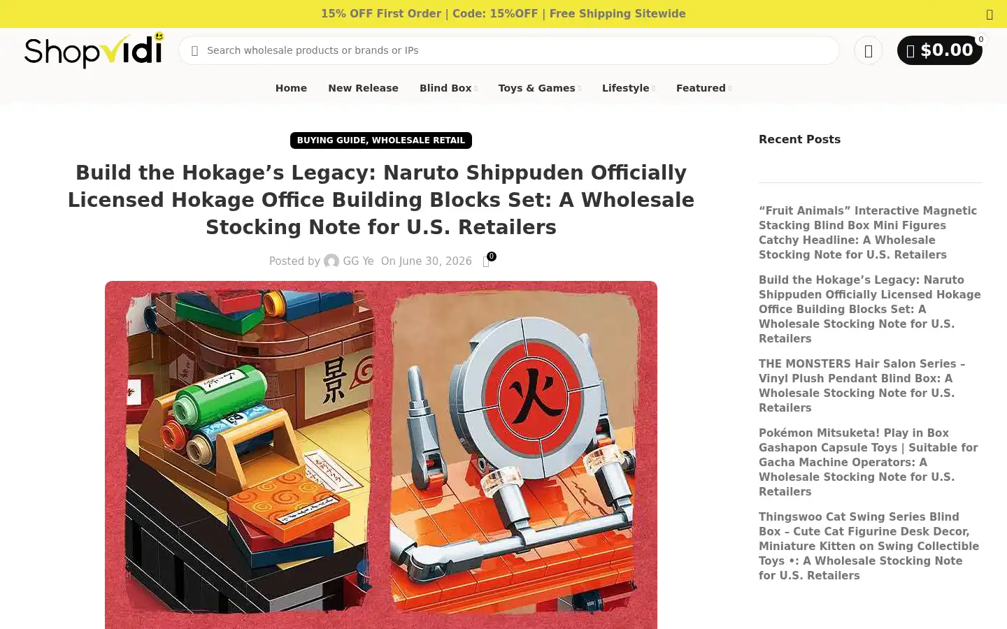 Screenshot of shopvidi.com