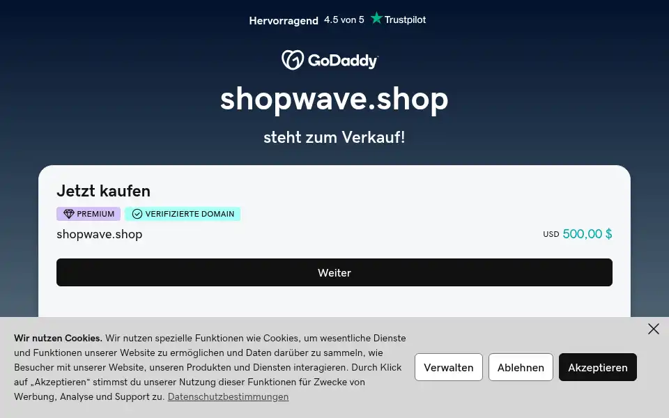 Screenshot of shopwave.shop