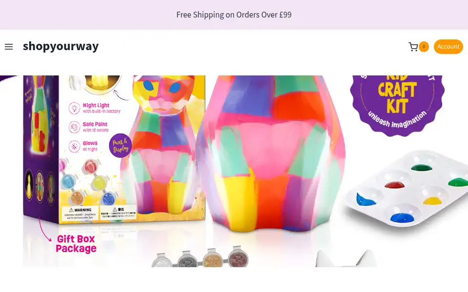 Screenshot of shopyourway.co.uk