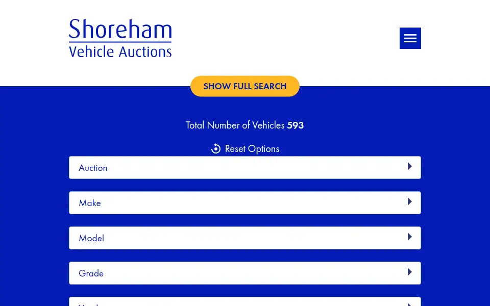 Screenshot of shorehamvehicleauctions.com
