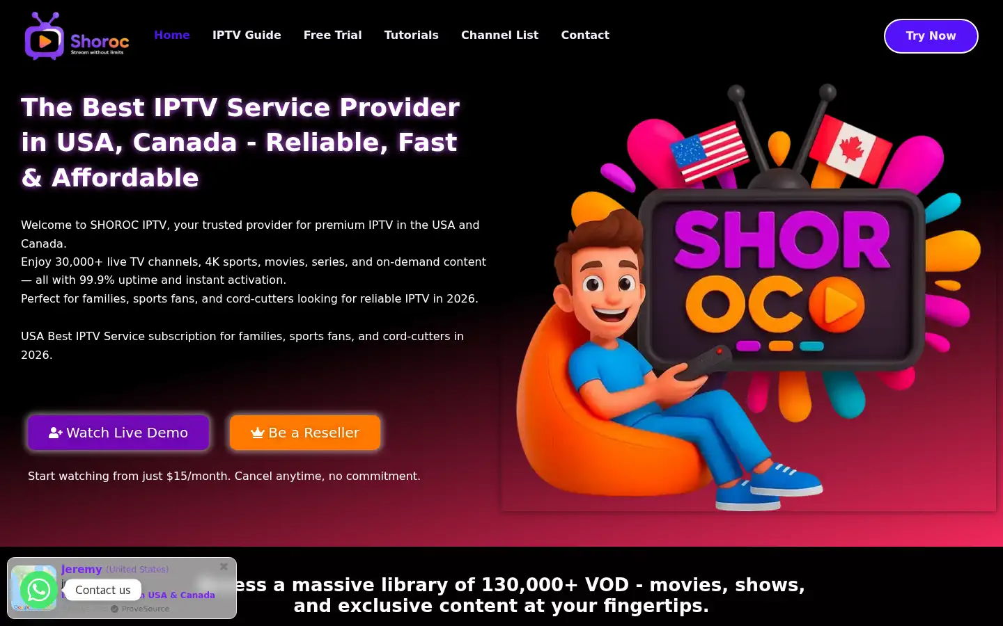 Screenshot of shoroc.com