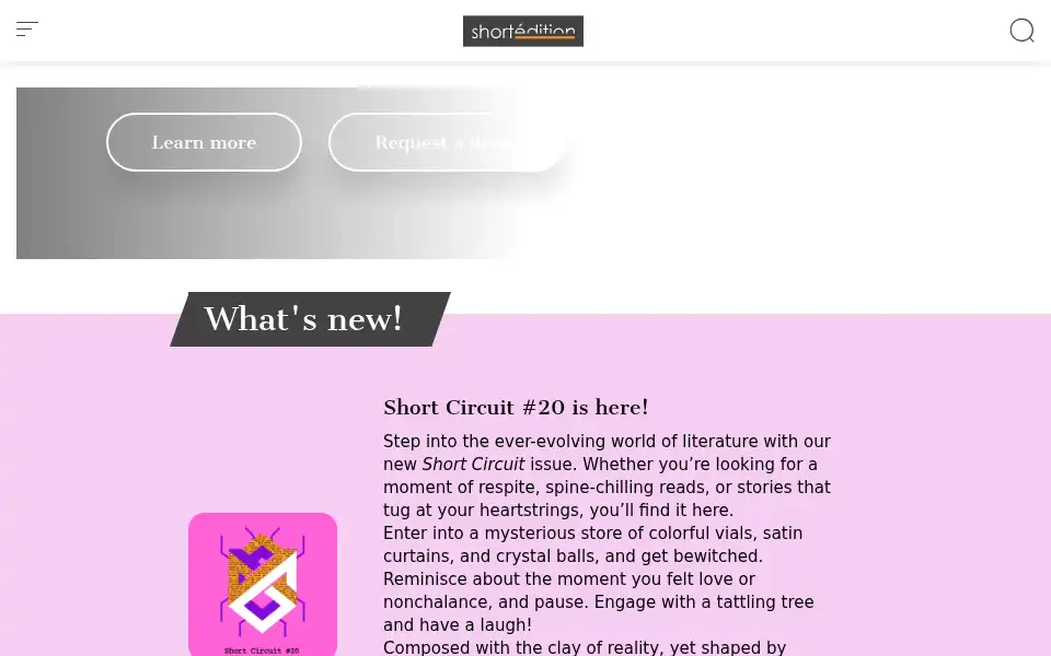 Screenshot of short-edition.com