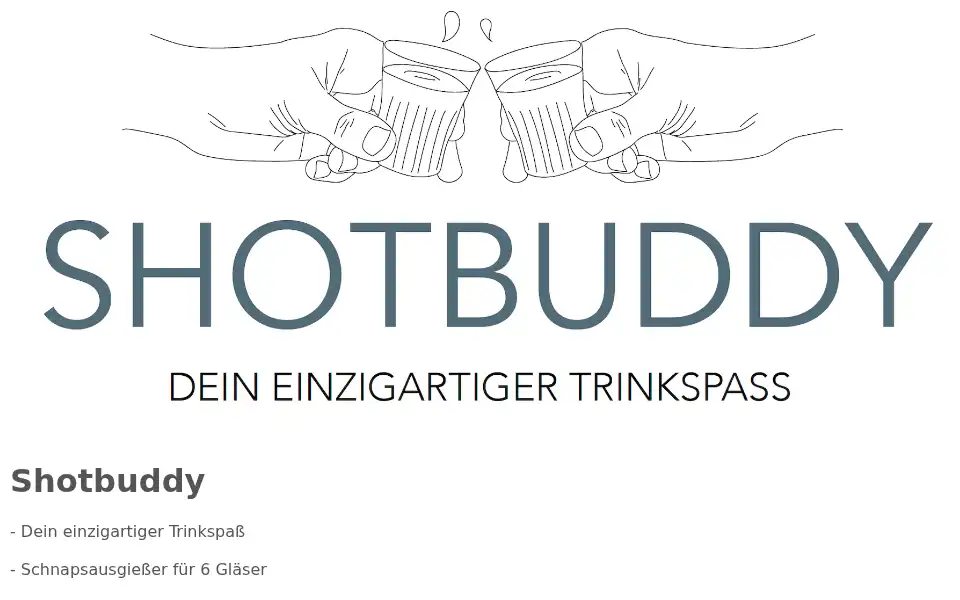 Screenshot of shotbuddy.de