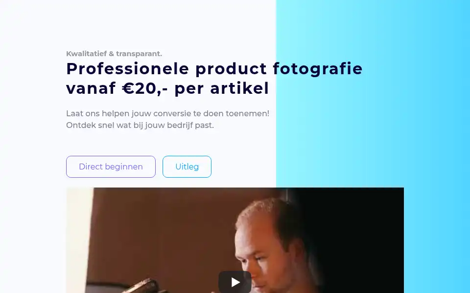 Screenshot of shotix.nl