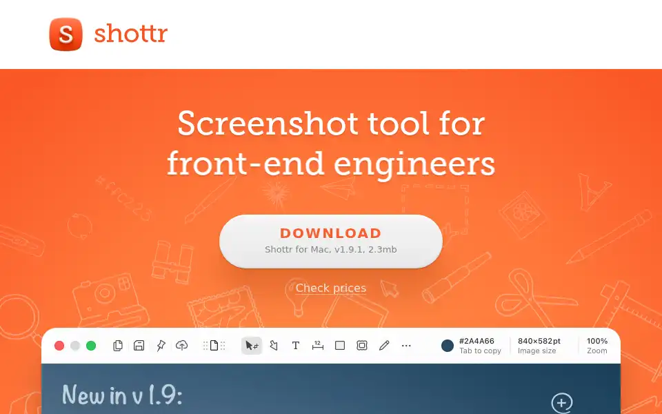 Screenshot of shottr.cc