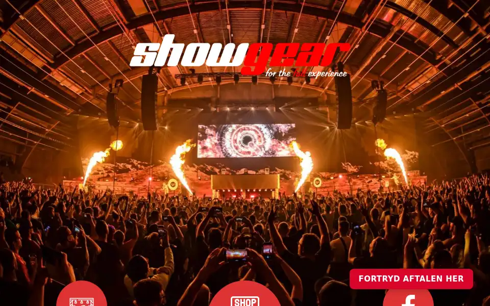 Screenshot of showgear.dk