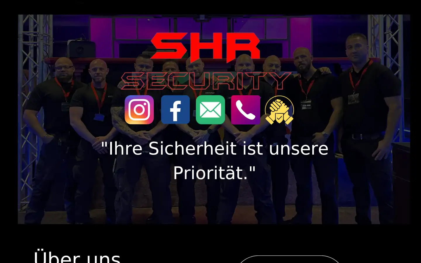 Screenshot of shr-security.de