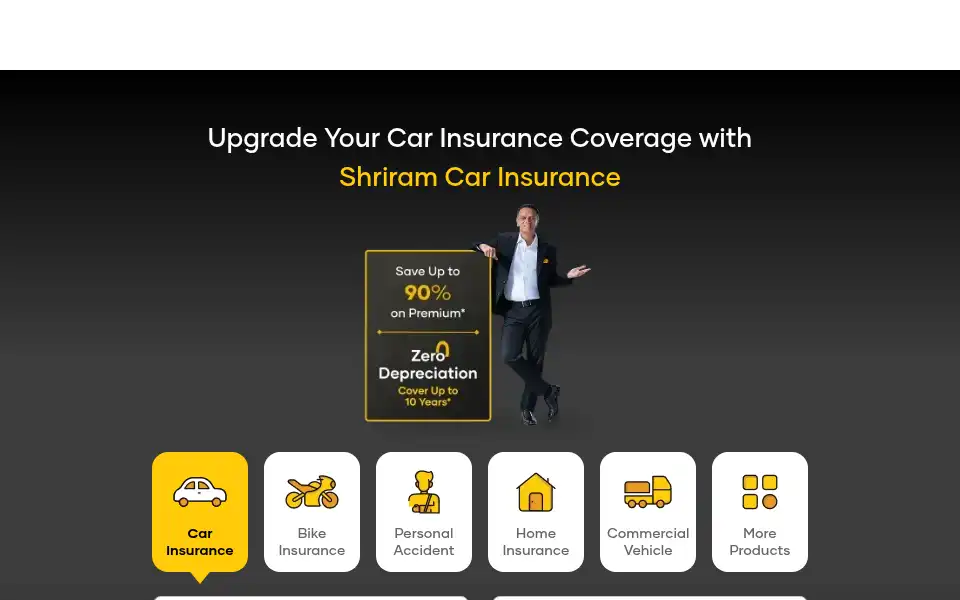 Screenshot of shriramgi.com