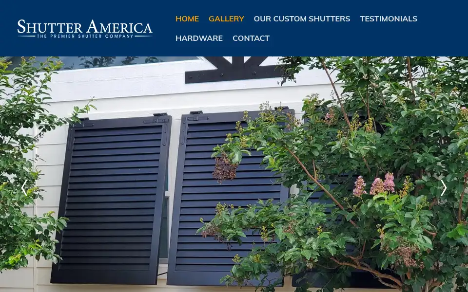 Screenshot of shutteramerica.com