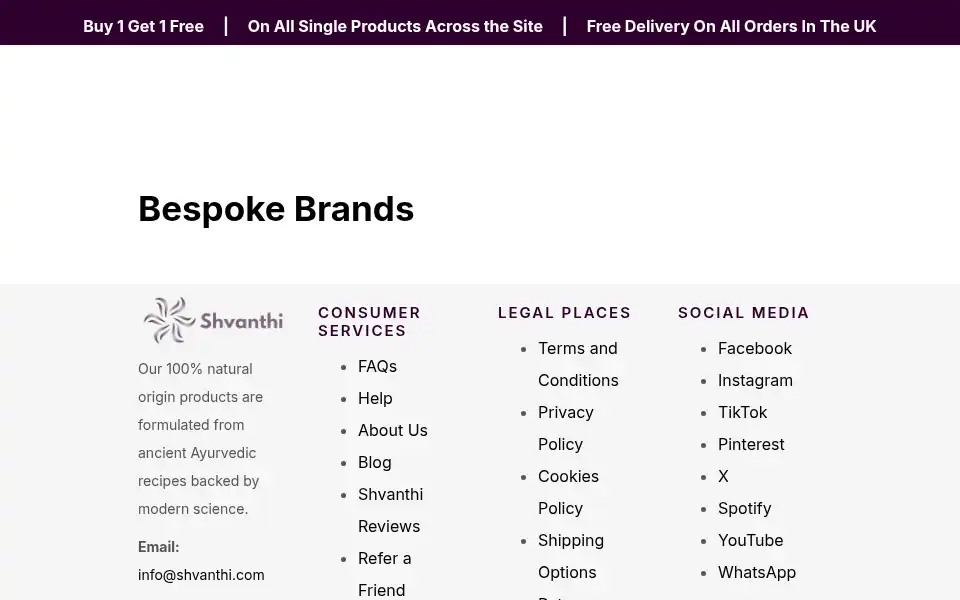 Screenshot of shvanthi.com