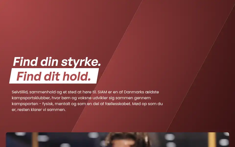 Screenshot of siam.dk