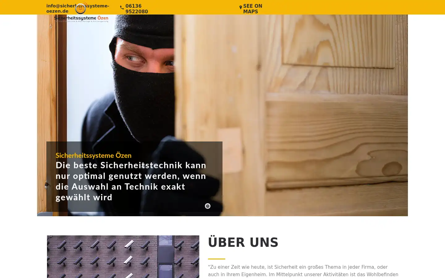 Screenshot of sicherheitssysteme-oezen.de