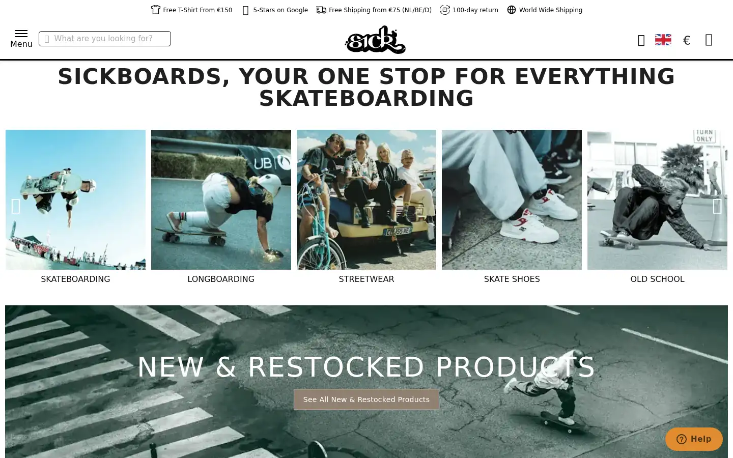Screenshot of sickboards.nl