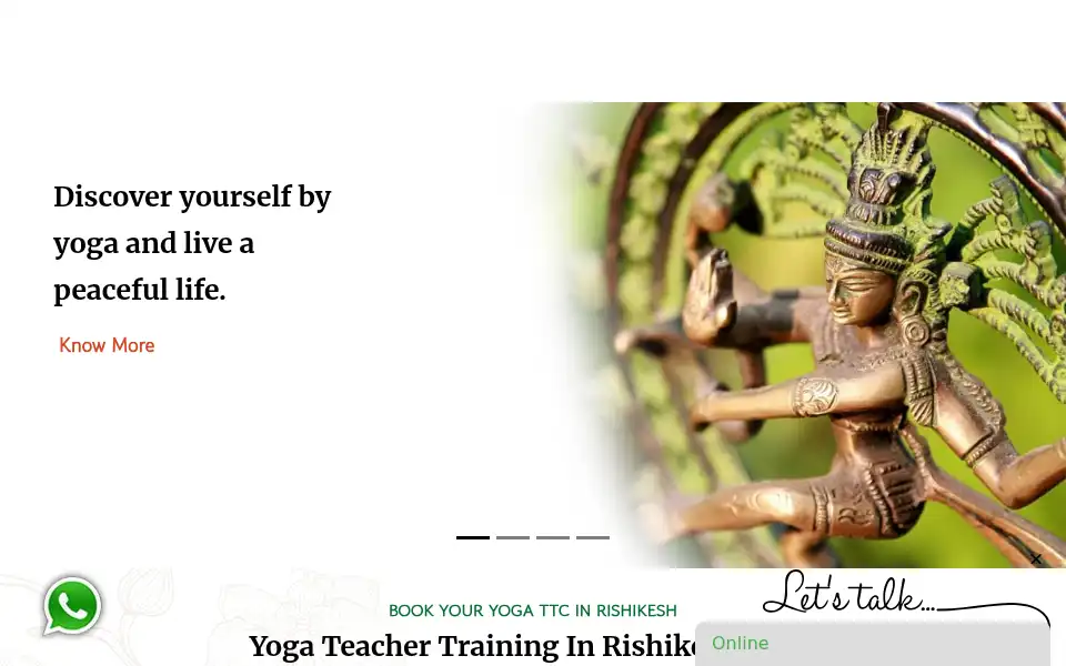 Screenshot of siddhantschoolofyoga.com
