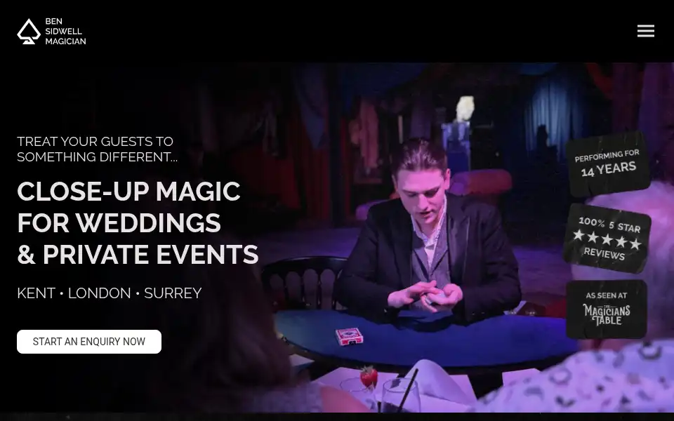 Screenshot of sidwellmagic.com
