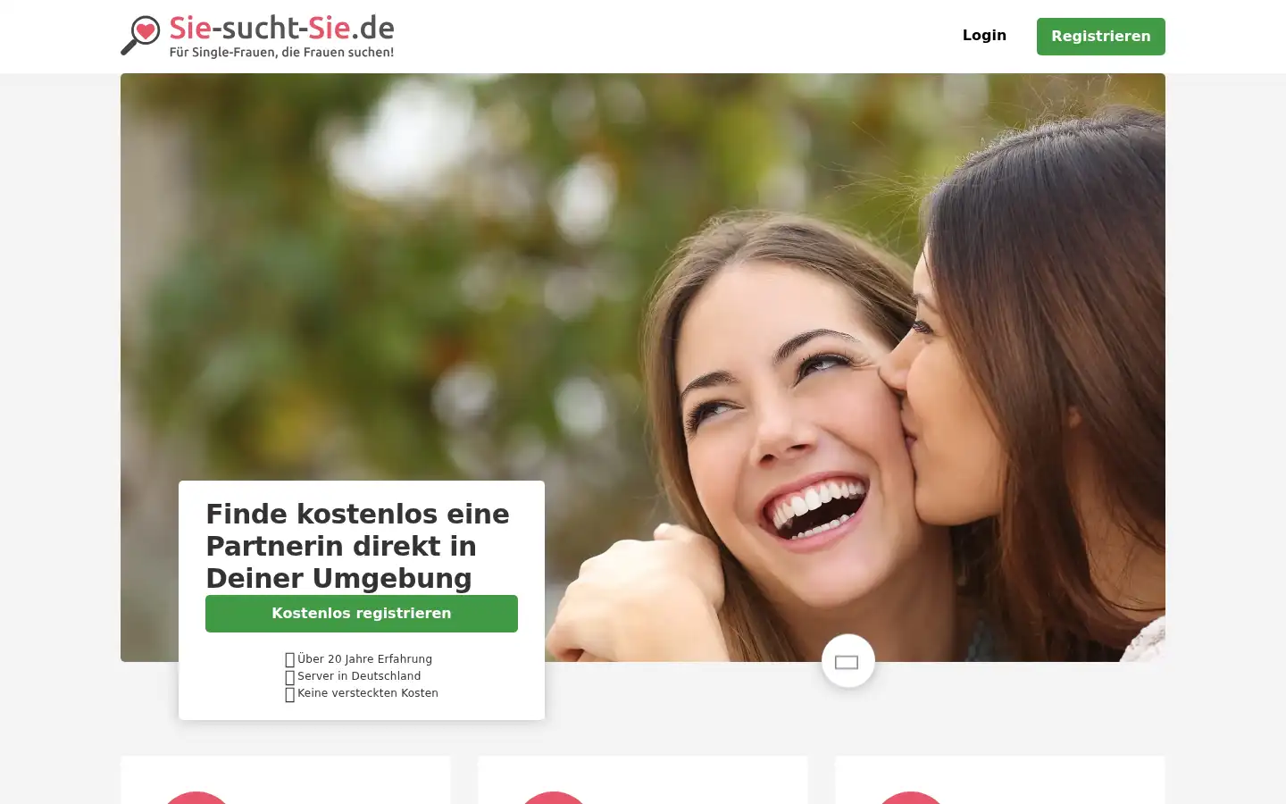 Screenshot of sie-sucht-sie.de