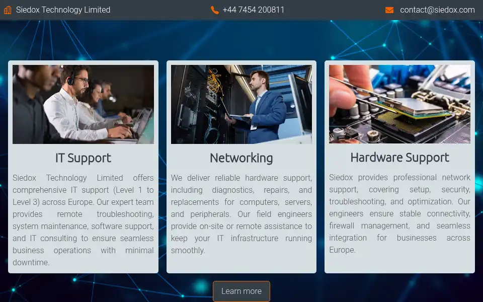 Screenshot of siedox.com